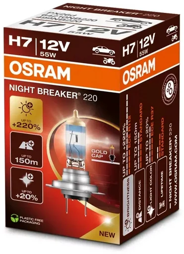 Автолампа галогенная Osram 64210NB220 H7 1шт