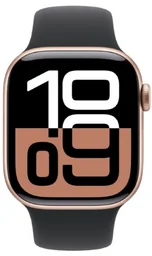 Смарт-часы Apple Watch Series 10 GPS 42mm Rose Gold Aluminium Black Sport Band S/M