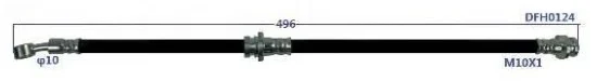Шланг тормозной Just Drive JBH0160 передний правый купить,4303