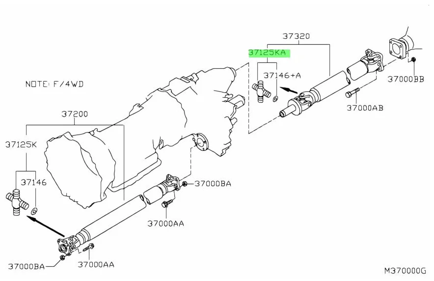 Вал карданный Just Drive JTU0055 купить,3700