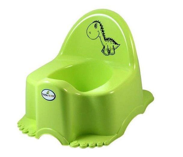 Горшок детский Tega Baby Эко Динозавр светло-зеленый