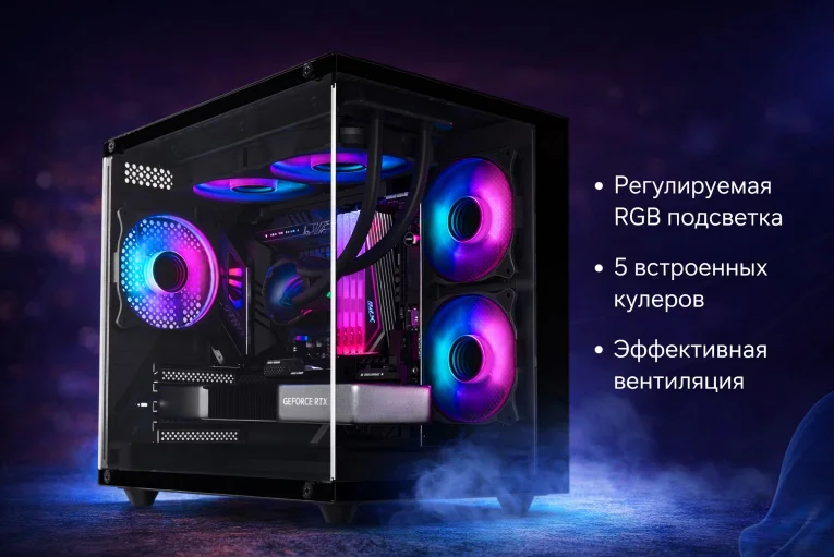 DARKCOMP R7 7800X3D / RTX 5070 12 Гб / 64 Гб / SSD 1000 Гб / Win 11 Pro