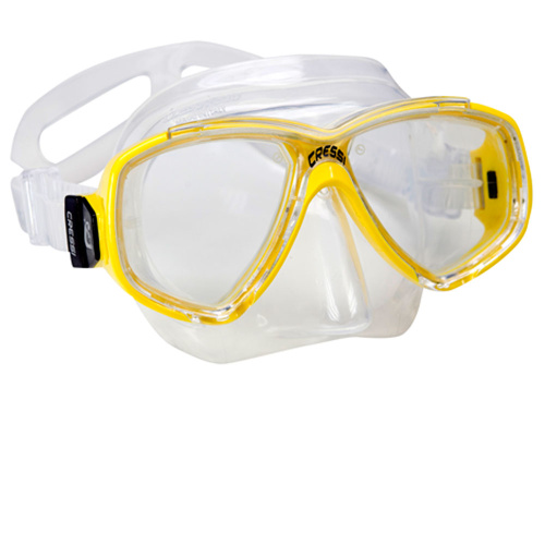 Маска для плавания Cressi Perla DN208000 бело-желтая