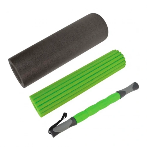 Набор массажных роликов Donic Schildkrot Roller 3 in 1 960039 черно-зеленый