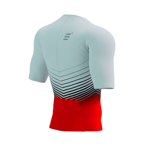 Футболка Compressport Tri postural AM00178B бело-красная M купить,NaN