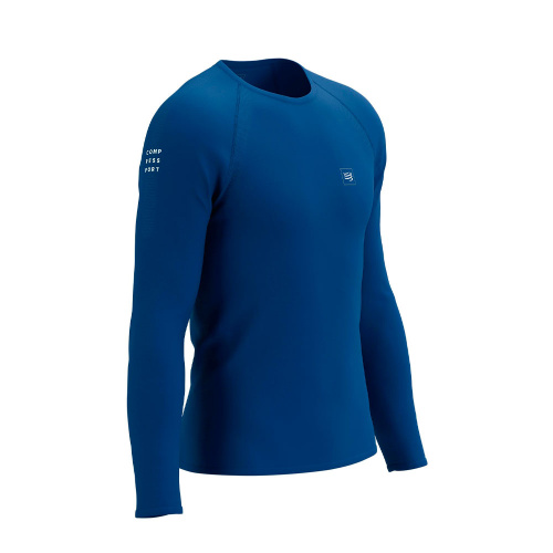 Футболка Compressport Training LS TSTN-LS синяя XL купить,NaN