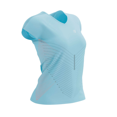 Футболка Compressport Performance SS Tshirt W AW00094B голубая L купить,NaN