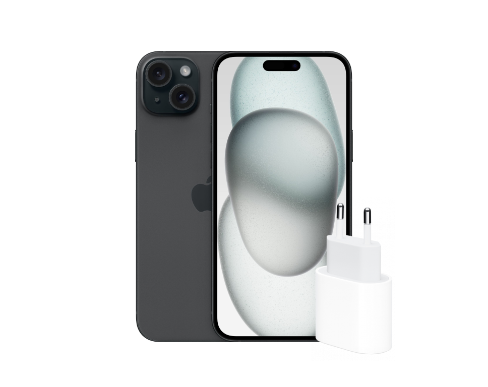 Смартфон Apple iPhone 15 256GB Black + адаптер Apple 20W USB-C купить,NaN