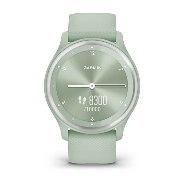 Cпортивные часы Garmin Vivomove Sport 010-02566-03 Cool Mint Case With Silver Accents купить,0