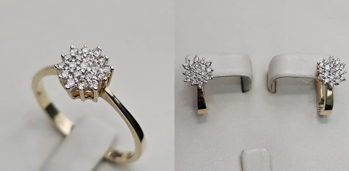 Комплект Deimantas 111339834 18,5р 0,23ct 0,67ct. купить,NaN