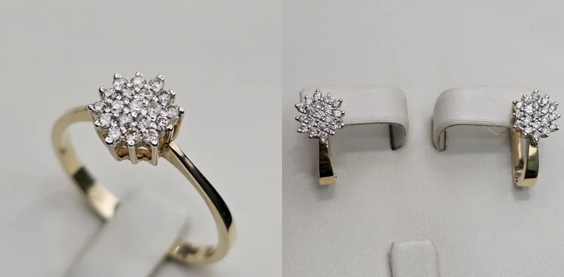 Комплект Deimantas 111339834 18,5р 0,23ct 0,67ct. купить,NaN