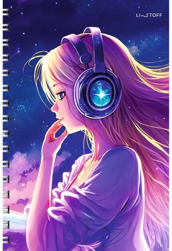 Общая тетрадь Эксмо Музыка мечты, 80 л, А4, клетка, мягкая обложка, 1 шт