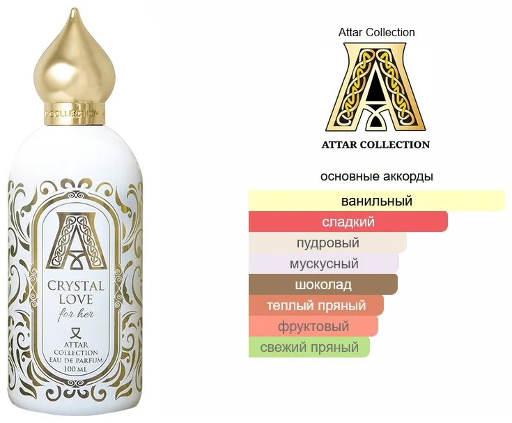 Парфюмерная вода Attar Collection Crystal Love For Her 100 мл - ForteMarket Парфюмерная вода Attar Collection Crystal Love For Her 100 мл купить,50590
