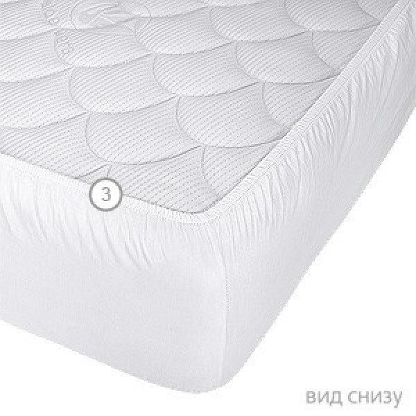 Наматрасник Vegas Stressfree L1 120*200 белый - ForteMarket Наматрасник Vegas Stressfree L1 120*200 белый купить,0