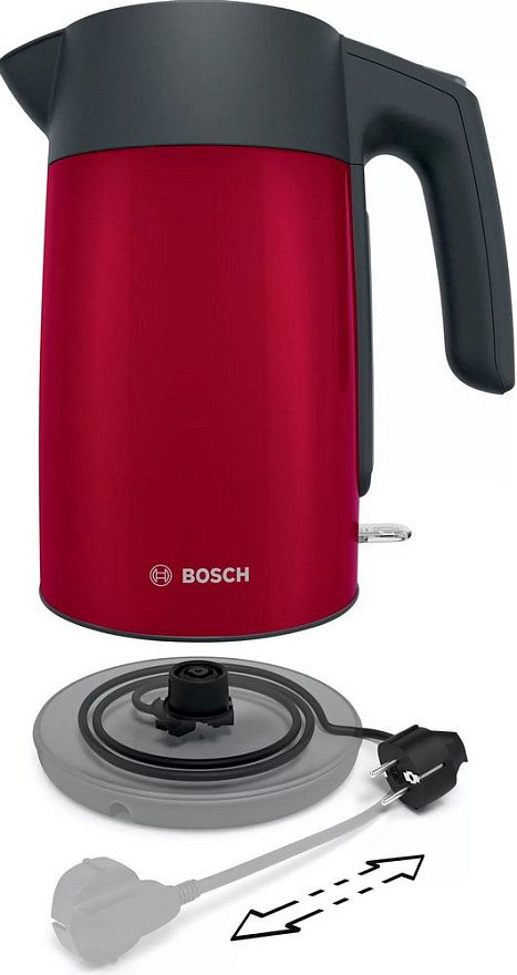 Электрочайник Bosch TWK7L464 1,7 л красный купить,NaN