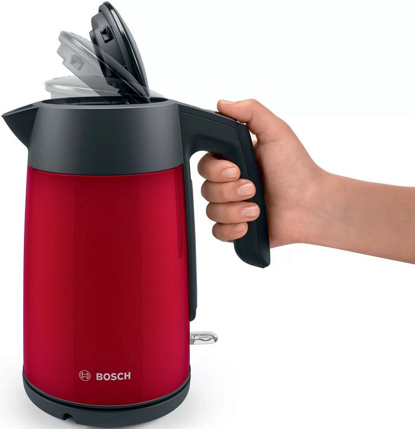 Электрочайник Bosch TWK7L464 1,7 л красный купить,NaN