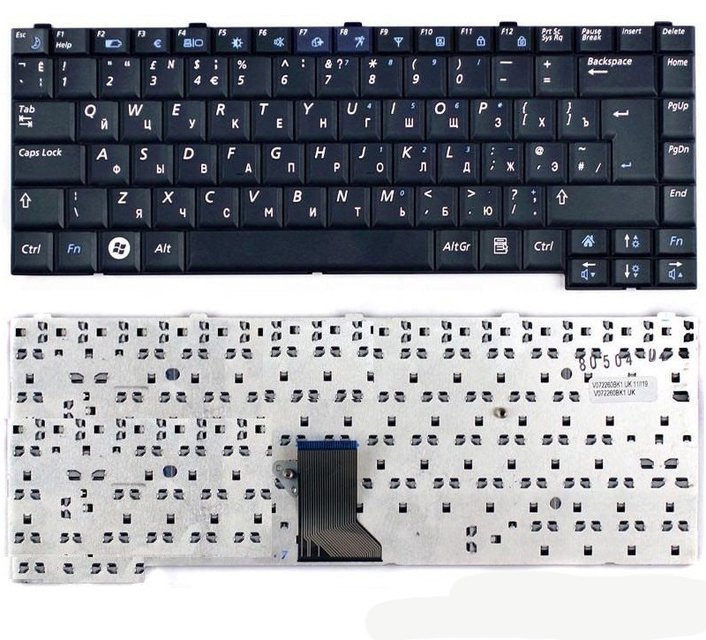 Клавиатура для ноутбука Samsung R517 R523 R528 R530 P580 R620 RU черная