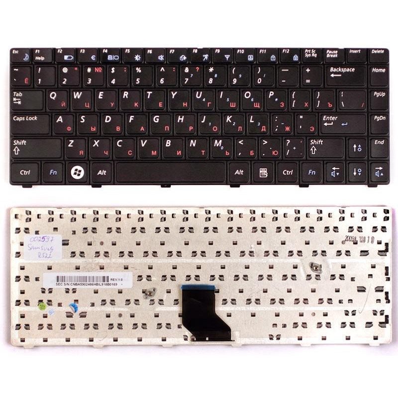 Клавиатура для ноутбука Samsung R520 R522 RU черная