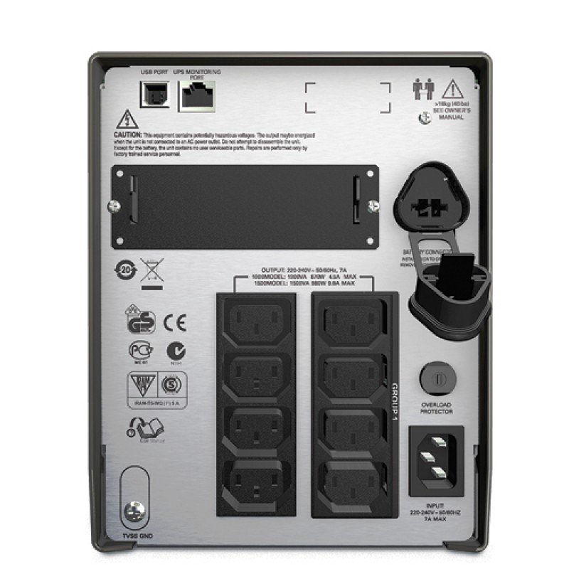 ИБП APC Smart-UPS SMT1000I черный купить,0