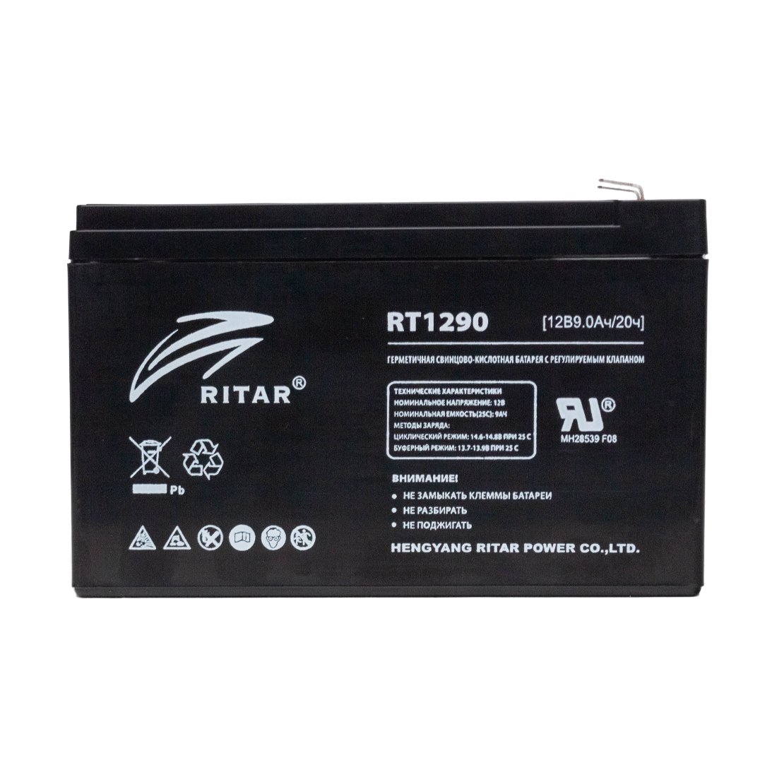 Аккумулятор Ritar Power RT1290 черный купить,0