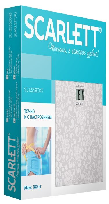 Весы напольные Scarlett SC-BS33E043 купить,NaN
