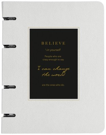 Тетрадь-блокнот Be Smart Believe, 120 л, А5, клетка, твердая обложка, 1 шт