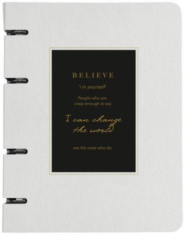 Тетрадь-блокнот Be Smart Believe, 120 л, А5, клетка, твердая обложка, 1 шт купить,NaN
