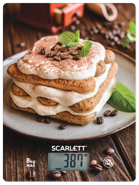 Весы кухонные Scarlett SC-KS57P58 коричневые купить,NaN
