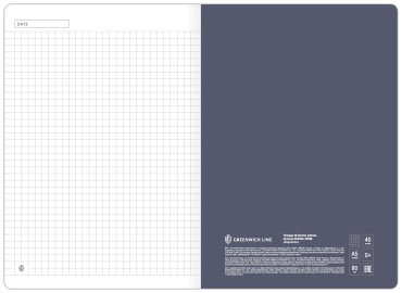Общая тетрадь Greenwich Line "Disposition", 40 л, А5, клетка, мягкая обложка, 1 шт купить,NaN