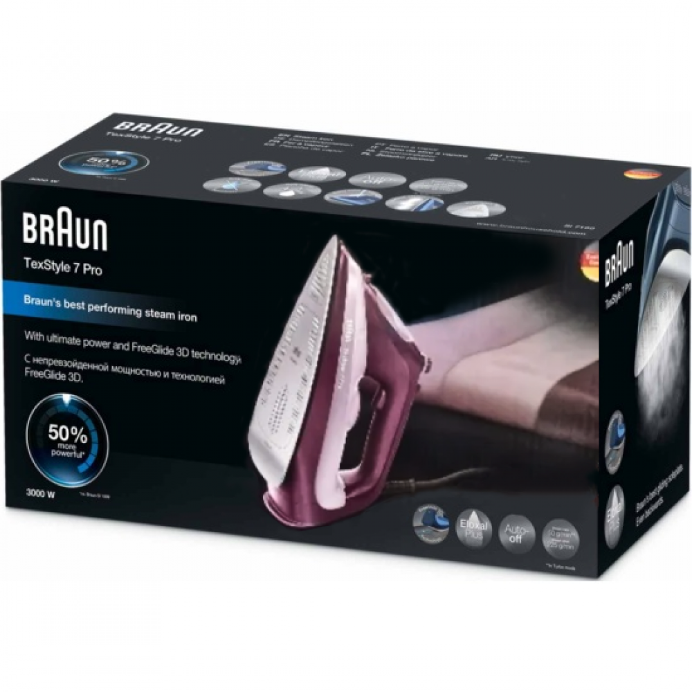 Утюг Braun SI7181VI фиолетовый купить,0
