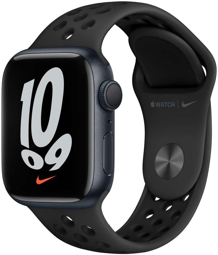 Смарт-часы Apple Watch Nike Series 7 41mm MKN43GK/A Midnight Aluminium Case with Anthracite Black 