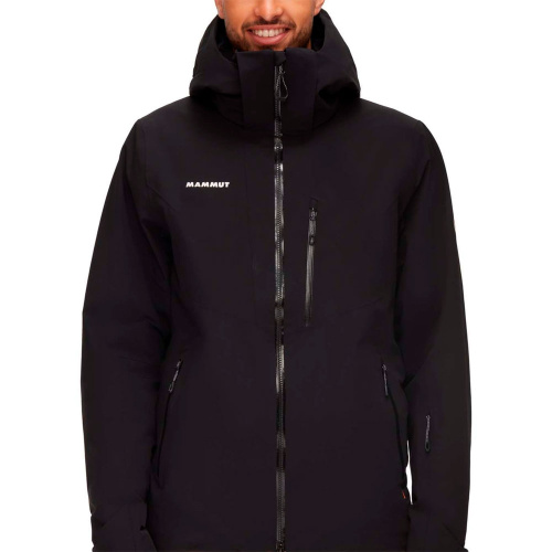 Куртка горнолыжная Mammut Stoney hs thermo 1010-28170 черно-белая L купить,NaN