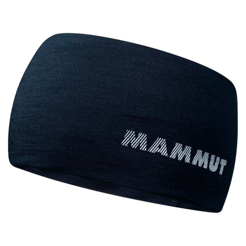 Повязка на голову Mammut Merino 1191-00630 темно-синяя купить,NaN
