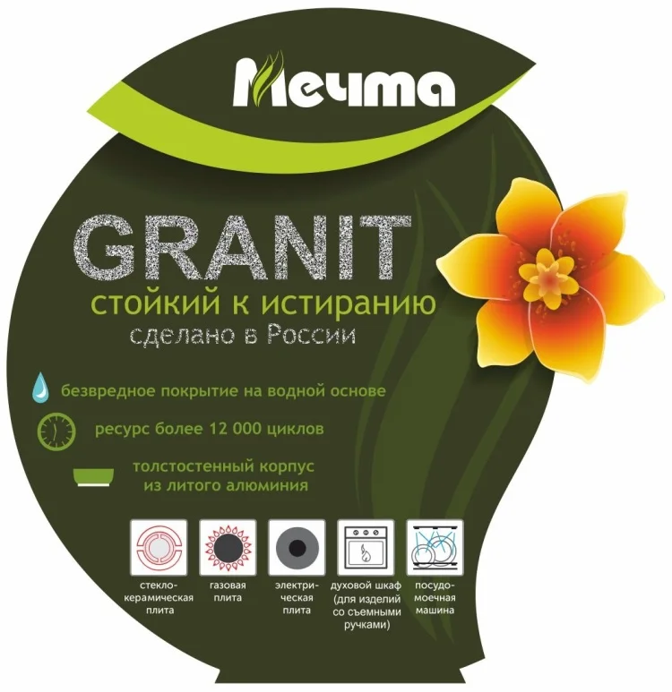 Сковорода Мечта Granit Star 22см купить,12490