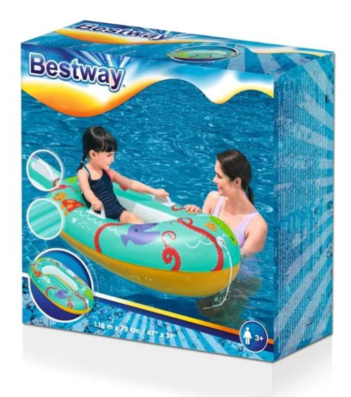 Надувная лодочка Bestway 34009 голубой, мультиколор купить,4340