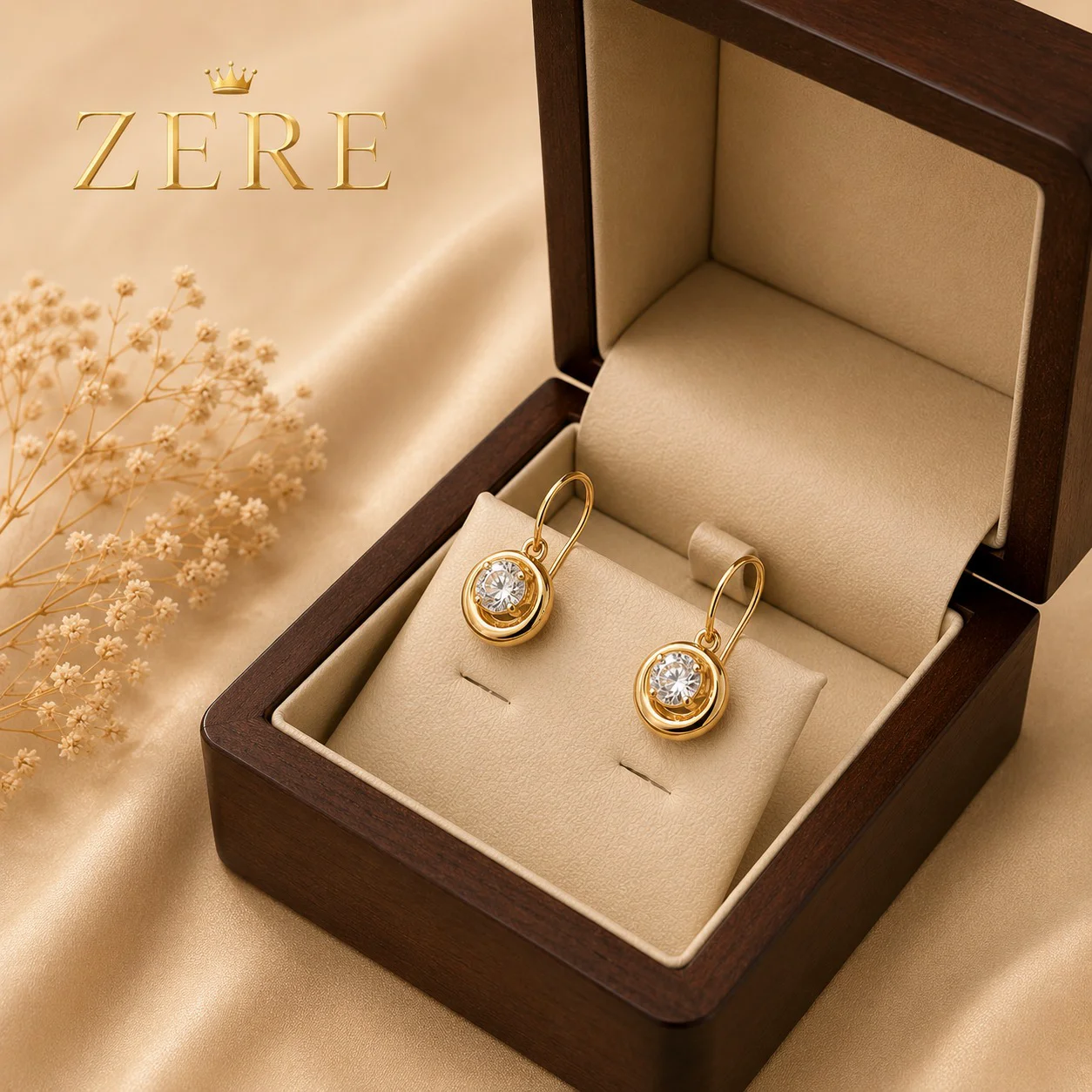 Серьги детские Zere ZR040644 красное золото 0.90 гр купить,71750