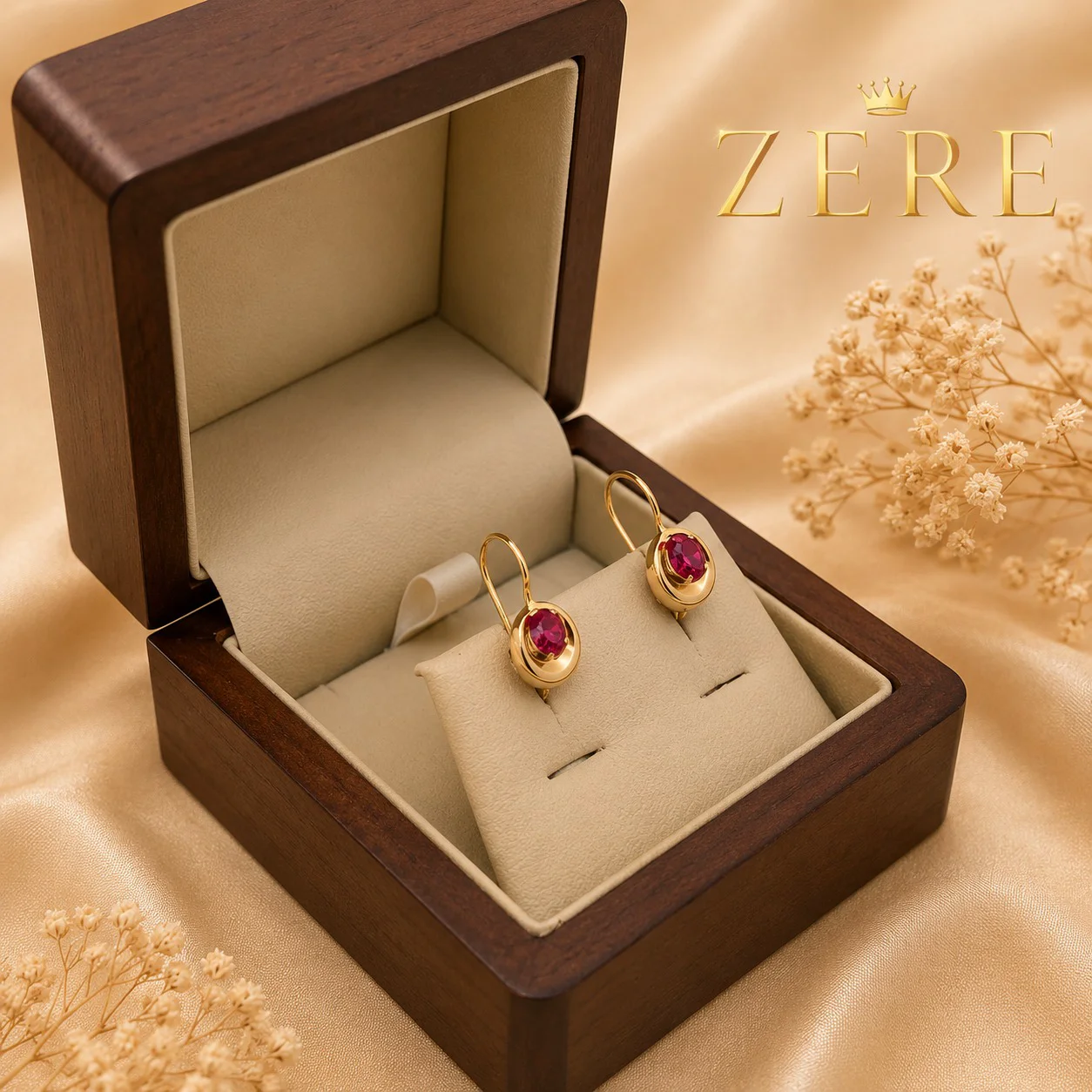 Серьги детские Zere ZR040645 красное золото 0.80 гр купить,63000