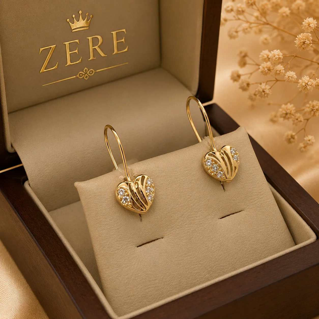 Серьги детские Zere ZR040648 красное золото 0.95 гр купить,76125