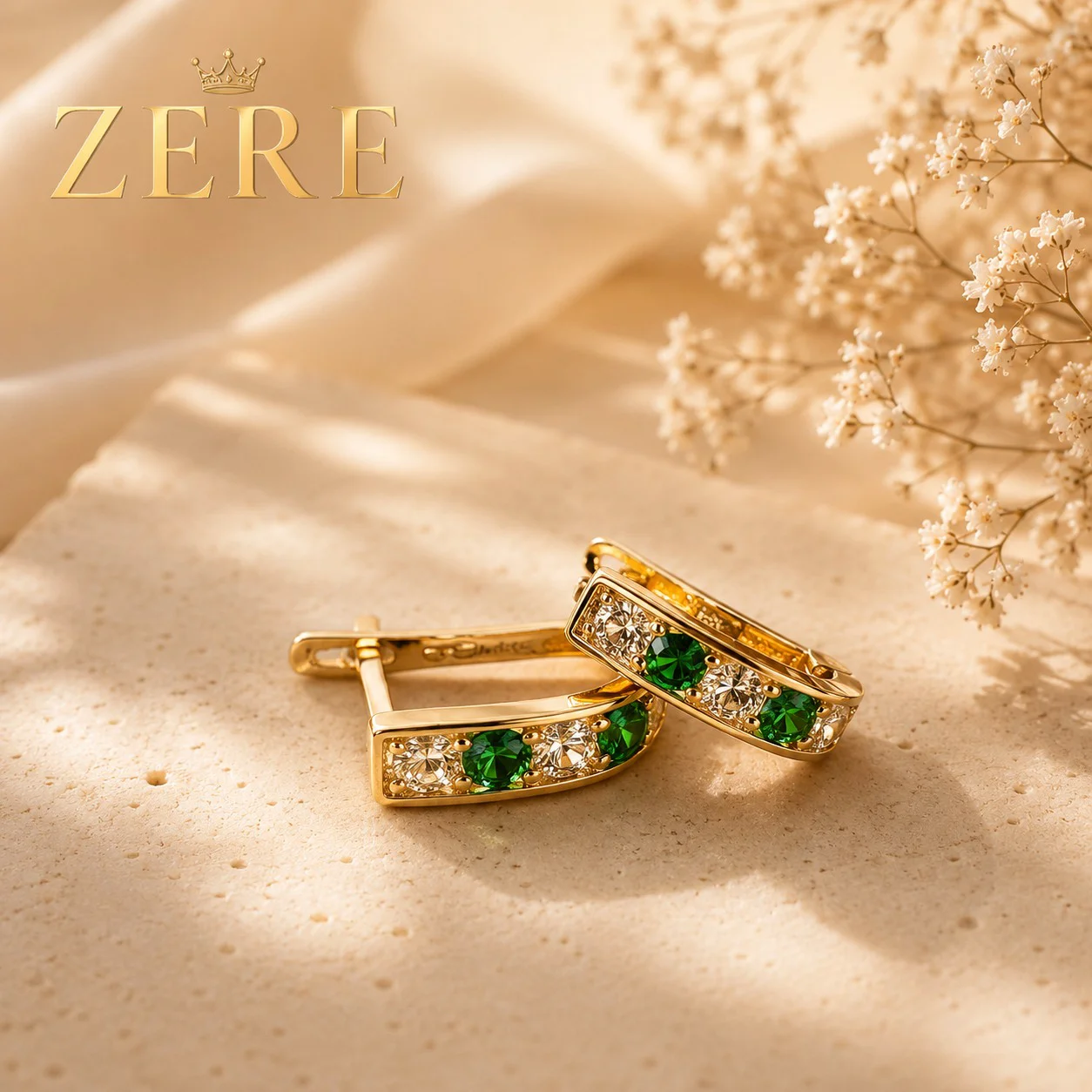Серьги-дорожки детские Zere ZR040641 красное золото 0.80 гр купить,63000