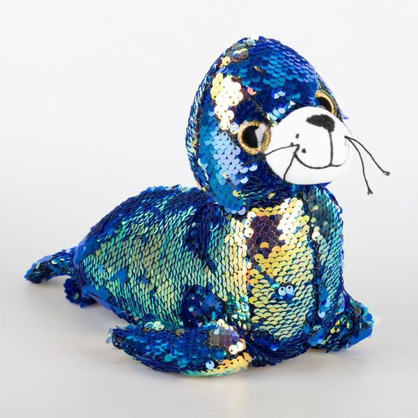 Мягкая игрушка Bulu-Xiong Plush Тюлень с паетками 20 см купить,NaN