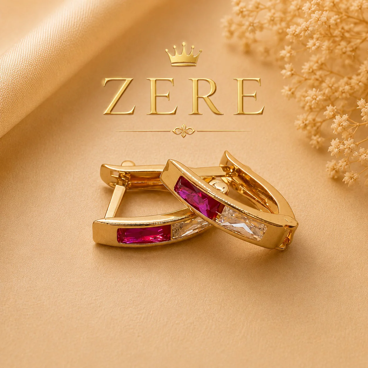 Серьги Zere ZR040646 красное золото 1.10 гр купить,89250