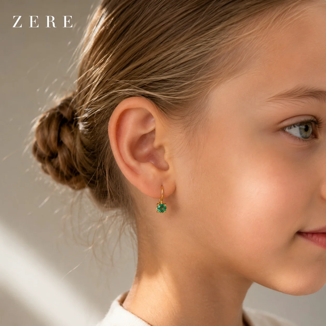 Серьги детские Zere ZR040633 красное золото 0.95 гр купить,76125