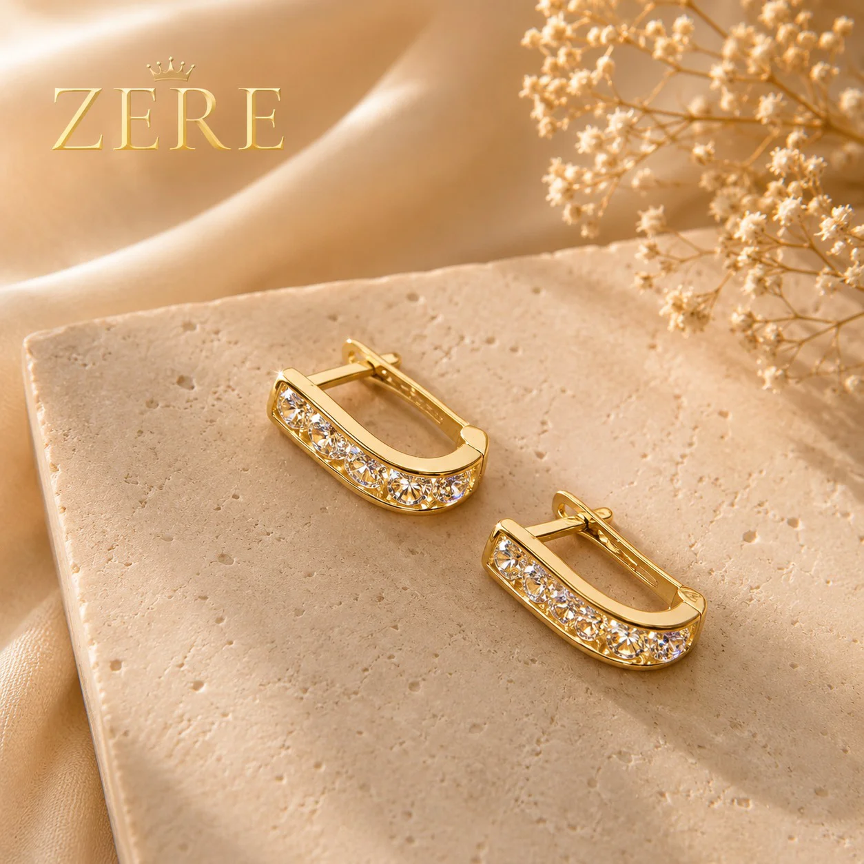 Серьги-дорожки детские Zere ZR040642 красное золото 0.85 гр купить,67375