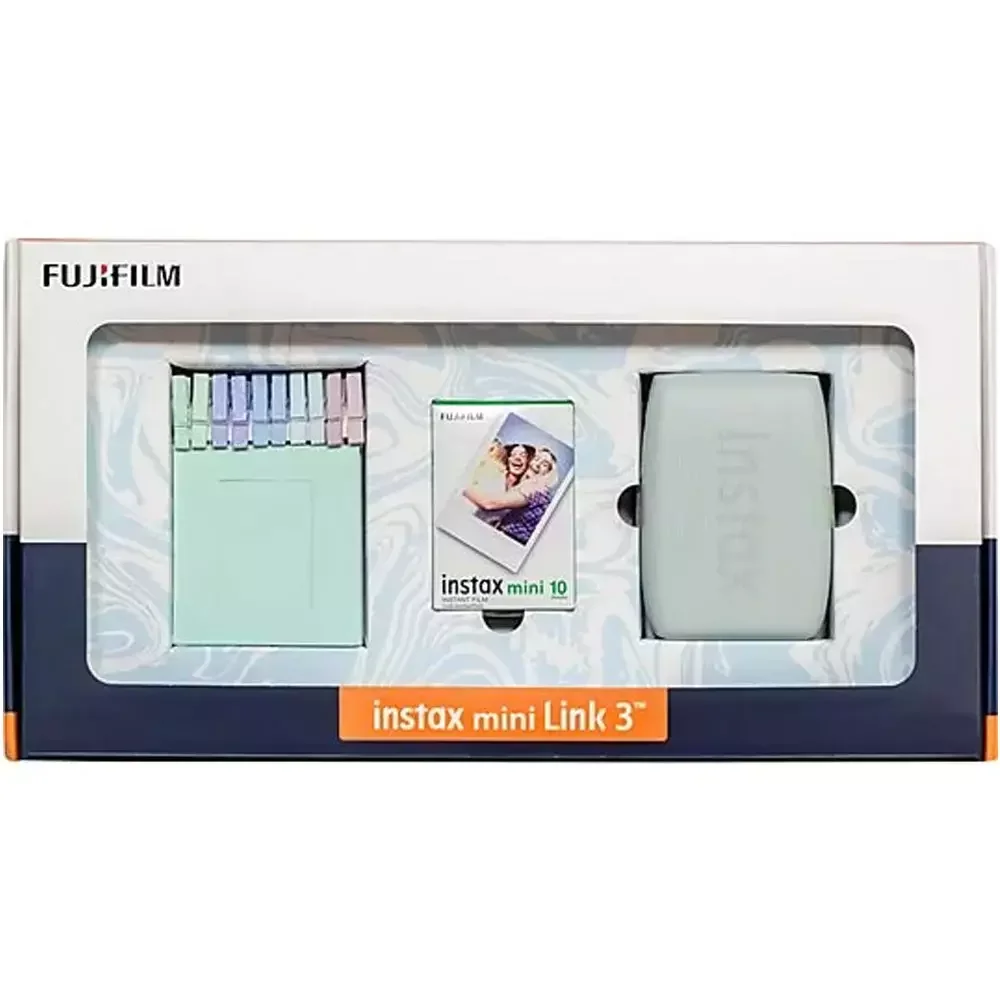 Компактный фотопринтер Fujifilm INSTAX MINI LINK 3 BUNDLE Green купить,0