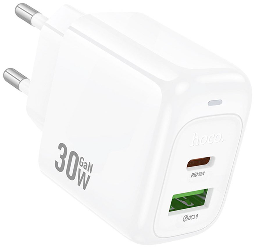 Зарядное устройство Hoco CS55A USB Type-C белый купить,NaN