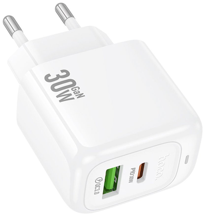 Зарядное устройство Hoco CS55A USB Type-C белый купить,NaN