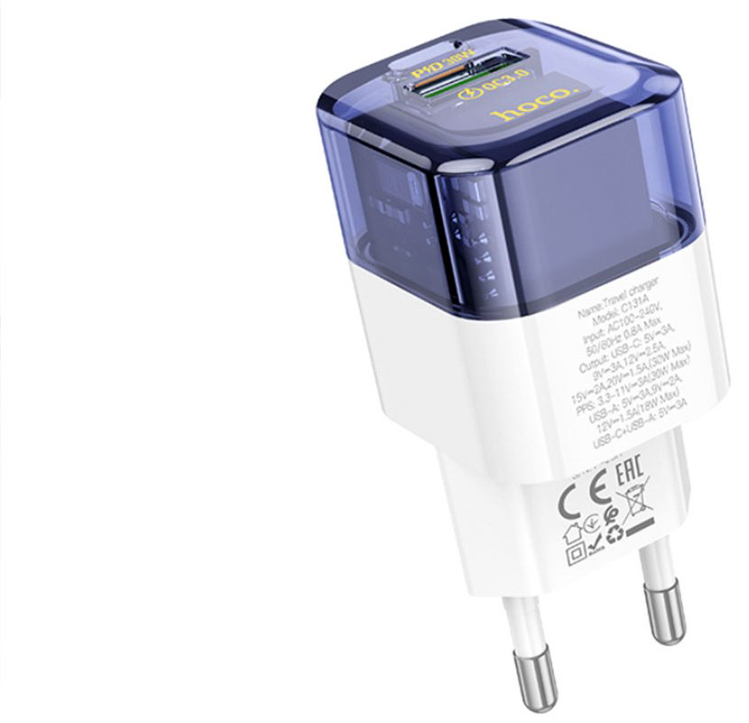 Зарядное устройство Hoco C131A USB Type-C белый купить,NaN
