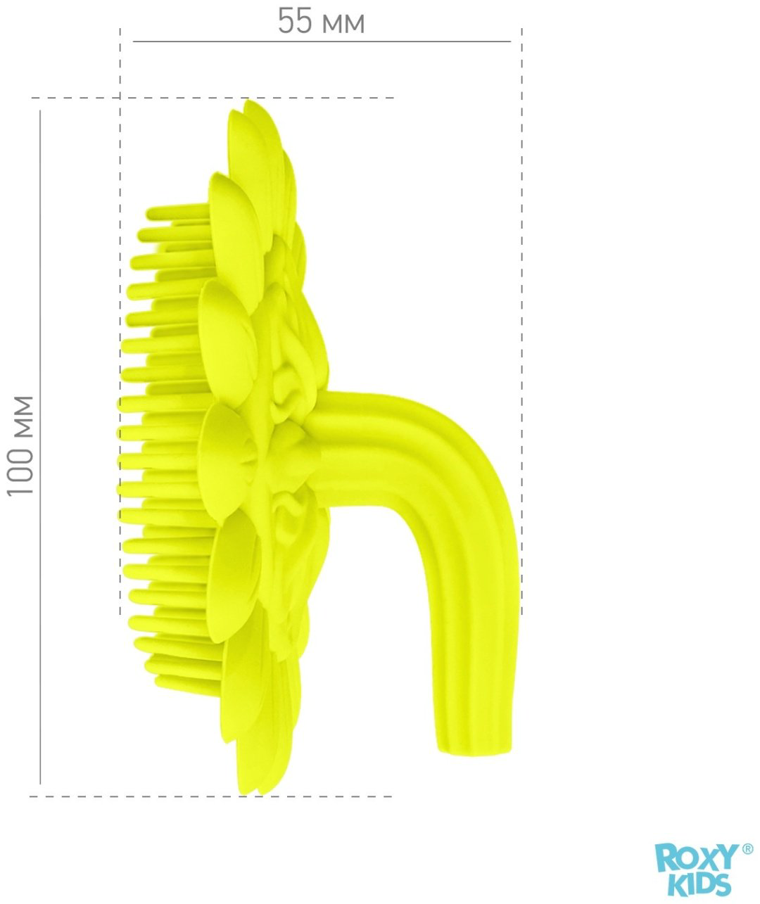 ROXY-KIDS антибактериальная губка-массажер1140146 Подсолнух желтый купить,NaN