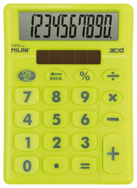 Milan 159906ACDYBL КИСЛОТНО ЖЕЛТЫЙ., 10-разрядный, желтый