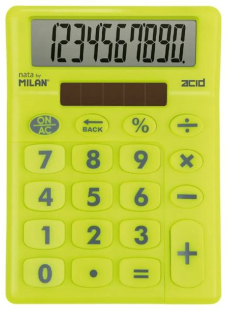 Milan 159906ACDYBL КИСЛОТНО ЖЕЛТЫЙ., 10-разрядный, желтый